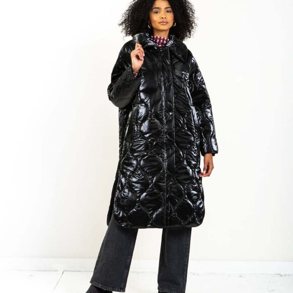 Baum Und Pferdgarten Delara quilted coat in Black - Picture 3 of 10